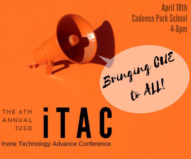 jmcwilliams00's tweet photo. ⁦@IUSD⁩ #IUSDEdTech Looking forward to seeing the amazing IUSD teachers sharing EdTech at iTAC tonight! Hope to see you there! Tweet it out! ⁦@ShaneyBerzansky⁩ ⁦@harmony1116⁩ ⁦@JanFerons⁩ ⁦@TechyTOSA⁩ ⁦@KiyoNagatomi⁩ https://t.co/eM3eF41LpP