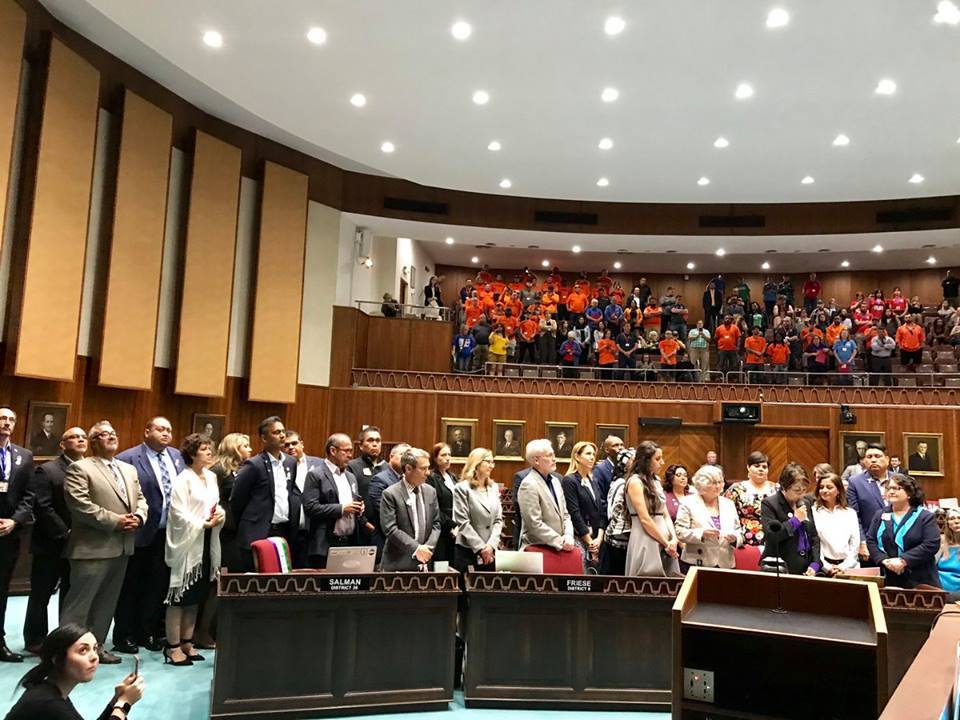 P2Hannley's tweet image. #AZHouse Democrats Force Vote on #ERA. Republicans say NO to Women's Equality. powersforthepeople.net/2019/04/18/azh…