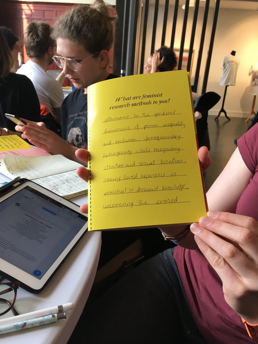 YvetteTaylor0's tweet image. #SpringN2femm ⁦@cat_wayland⁩ More thoughts on feminist methods!