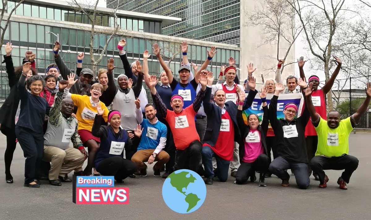 femtaskforce's tweet photo. Calling 4 #DebtJustice #debt-workout enthusiasts descend on @UN where governments gather 4 #FFDForum #Fin4Dev We call on gov’ts to ENERGIZE efforts to #TackleDebtCrises @gpolicywatch @eurodad @latindadd @WWGonFfD @NGOsonFfD @apwld @SID_INT @SustDev @dropthedebt @JubileeUSA @GA4TJ https://t.co/uiP9Dxmiol