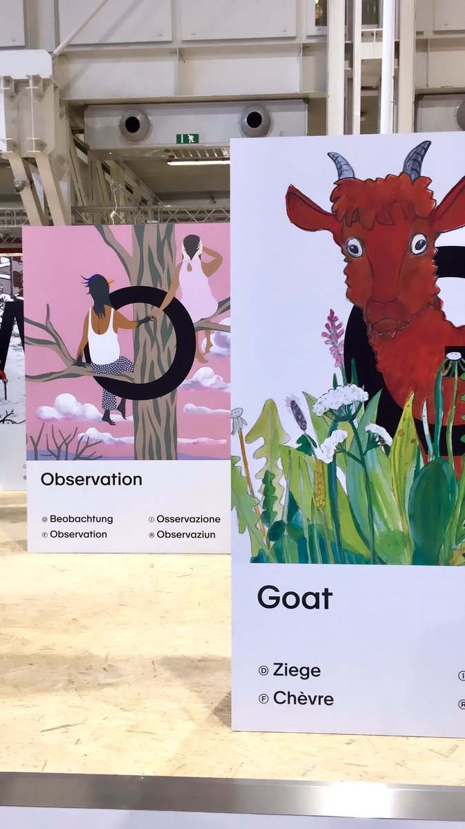 JackintheBook's tweet photo. Non abbiamo resistito e abbiamo fotografato tutte le 26 bellissime illustrazioni di altrettanti illustratori elvetici esposte al @BoChildrensBook nella mostra “Un ABC della Svizzera”. Questa esposizione ci ha davvero rapito il cuore! #bcbf2019 #bcbf19 #jackinthebook https://t.co/cxNqrD6Vg3