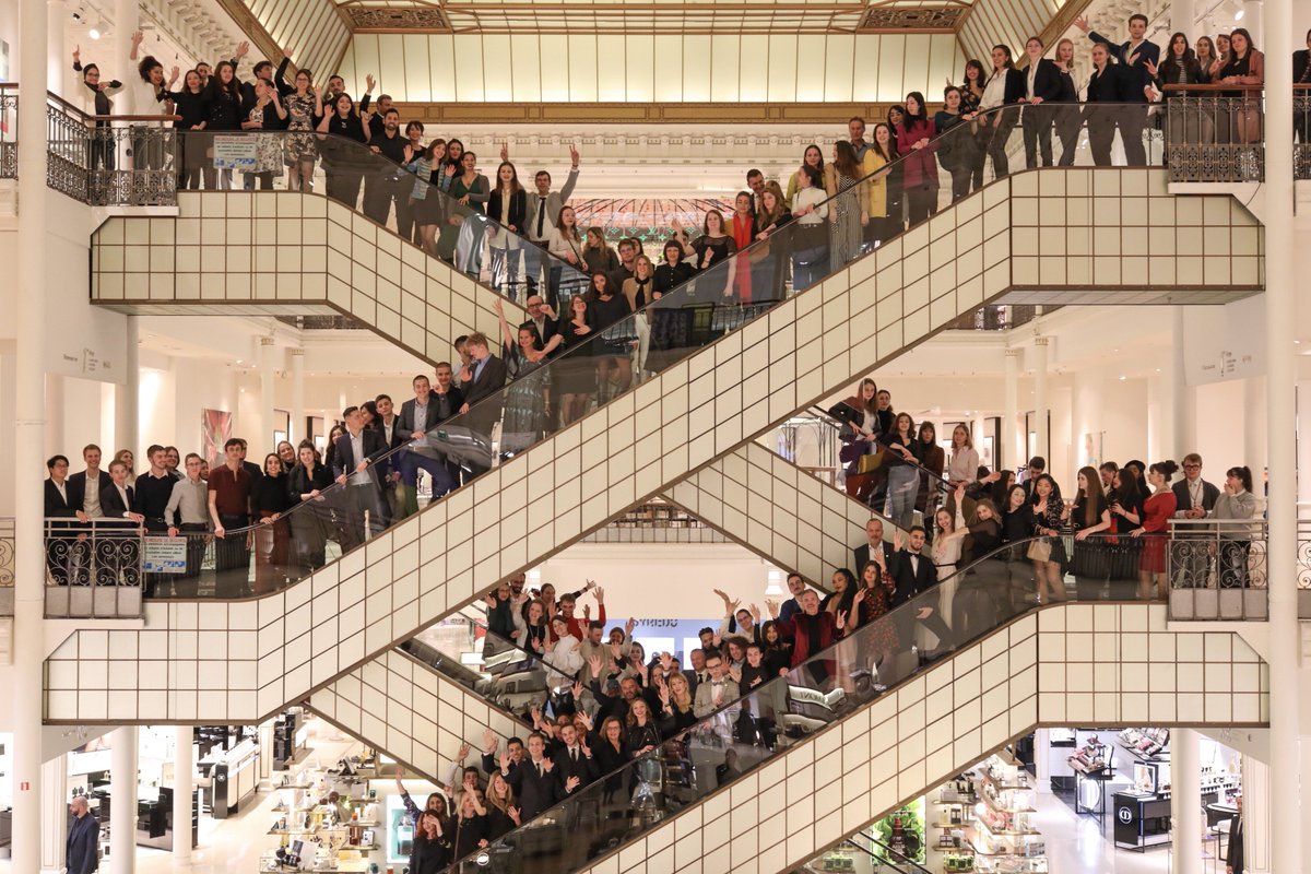 LVMH's tweet photo. Nearly 200 apprentices from the class of 2018-2019 of the LVMH Institut des Métiers d’Excellence from France and Switzerland were welcomed to @lebonmarche in Paris for a Master Class, including a series of special tours.
https://t.co/4duNyU0QZl
#IMELVMH #LVMHtalents https://t.co/mjd14k63ZF