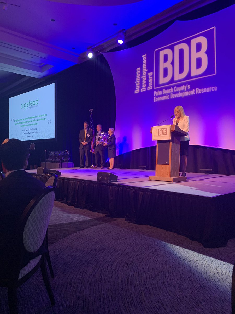 algafeed's tweet image. very special thank you to Palm Beach Business Development Board for inviting us to the Life Science Luncheon and recognizing us as growing Life Science company in Palm Beach County. #microalgae #algae #palmbeachbusinessdevelopmentboard #lifescience
