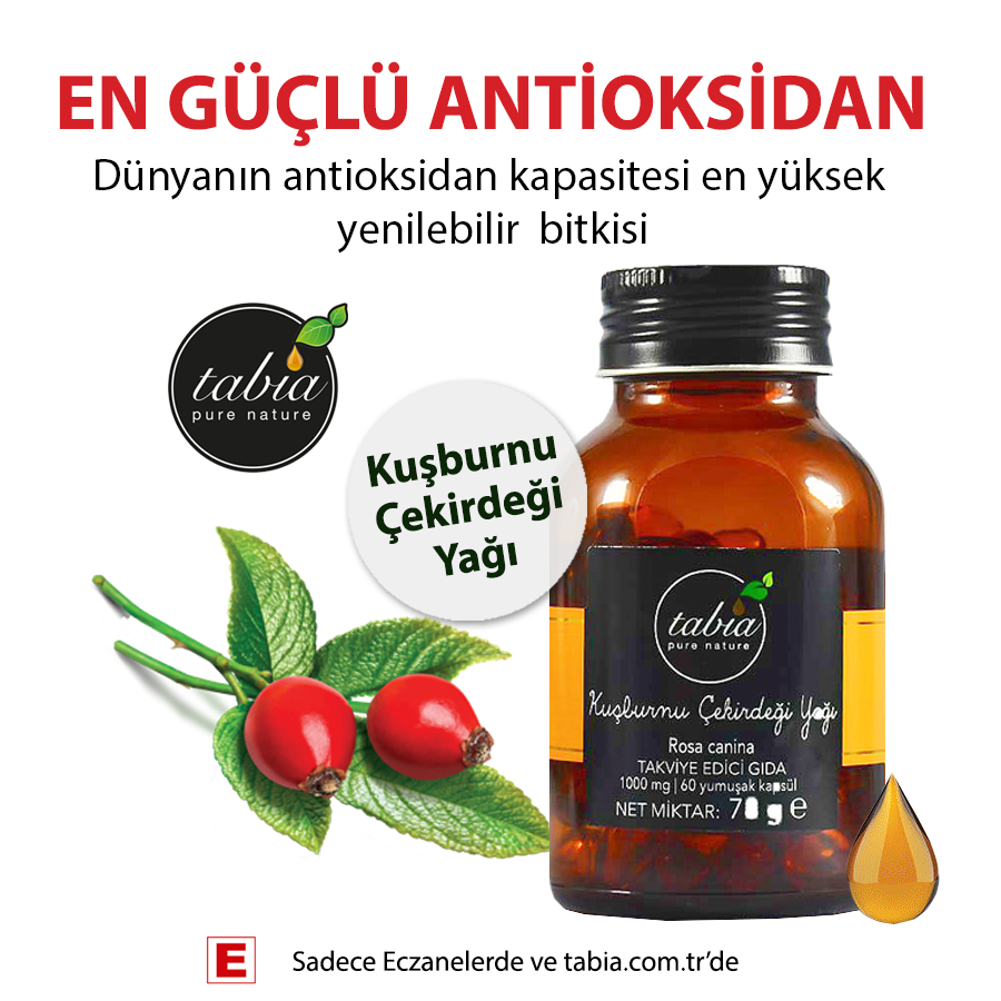 KUŞBURNU ÇEKİRDEĞİ YAĞI
Dünyanın antioksidan kapasitesi en yüksek yenilebilir  bitkisi
#tabiaürünleri #tabia #eczane #sağlık #doğalürünler #antioksidan #doğalyağlar #kuşburnu #kuşburnuçekirdeğiyağı #sağlıklıyaşam