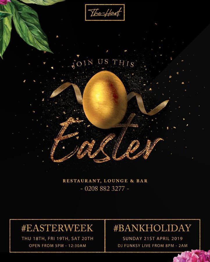 TheHartLounge's tweet photo. Still deciding what to do for Easter? Celebrate in style at The Hart Lounge! https://t.co/ZilWCWHcy8