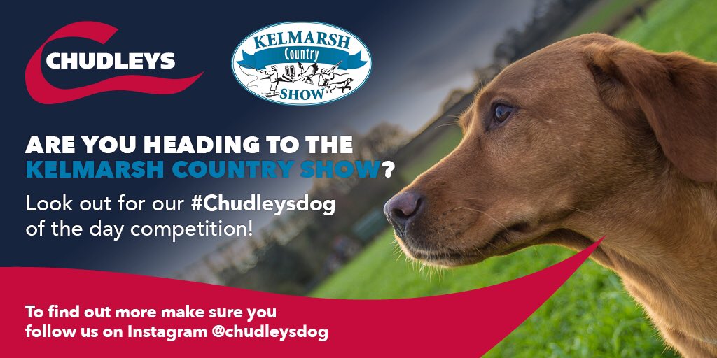 ChudleysDog's tweet photo. Are you heading to @CountrymanFairs Kelmarsh Country Show this #Easter? 🐣 #choosechudleys https://t.co/ylVBAW626j