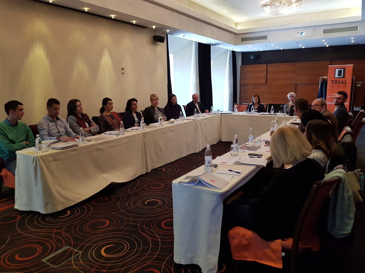 Trial's tweet image. #BiH | In her fight against #stigmatization of #SexualViolence #survivors, TRIAL organized a workshop for judges and prosecutors today in #Sarajevo. Learn more about how stigma can affect victims here: tri.al/B4q