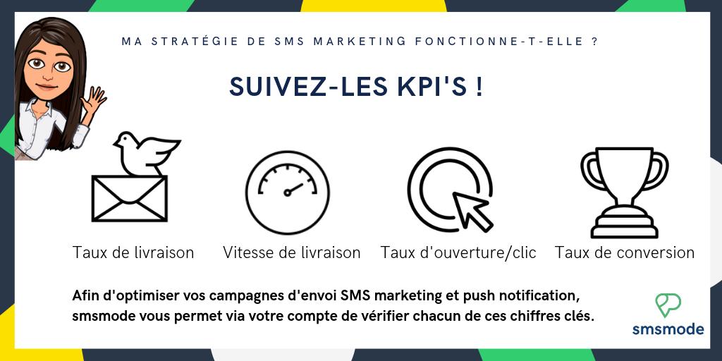 elsa_paparone's tweet photo. [Mobile Tips] 📲
Par quel moyen vous assurer que vos campagnes de marketing par #SMS fonctionnent ? Rien de plus simple ! Les indicateurs clés de performance sont là pour vous aiguiller ! Alors... Suivez les KPI'S !
#mobile #smsmode #envoiSMS https://t.co/g92S2TvkUz