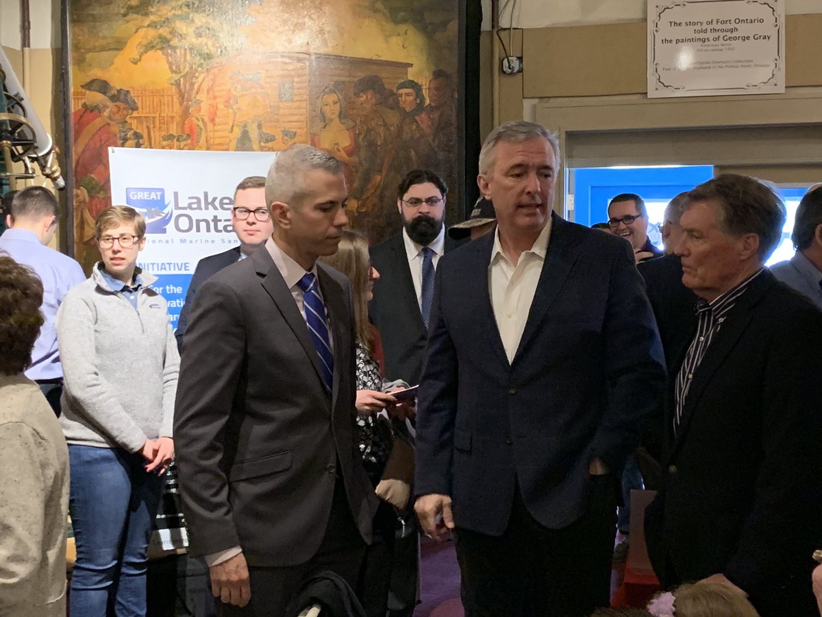 OswegoCoNewsNow's tweet photo. Happening now: @RepBrindisi and @RepJohnKatko are at the H. Lee White Maritime Museum to address the status of a proposed Lake Ontario National Marine Sanctuary in the City of Oswego https://t.co/3cwlPSl50p