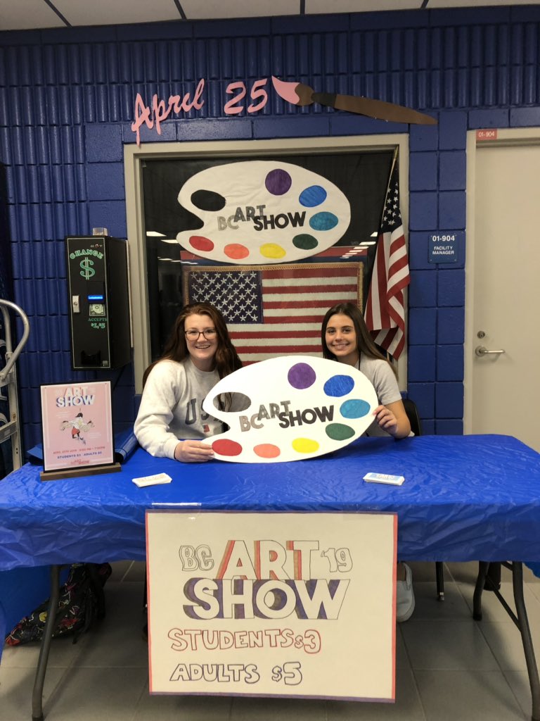 BCHS_AOHT's tweet photo. Come buy your Art Show tickets now!!! On Sale at lunch today and next week. #bchsartshow19 #barroncollier @barroncollier https://t.co/XNjZaNKpT8