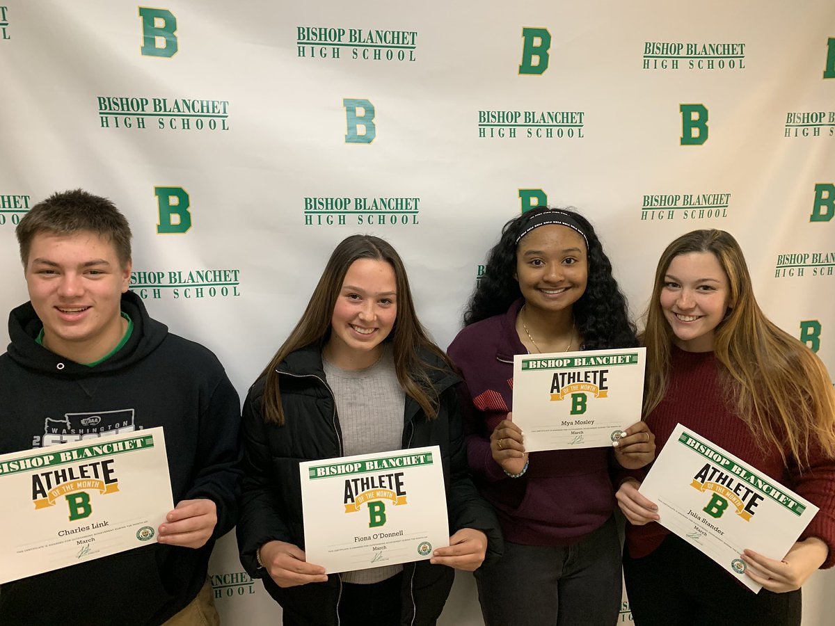 Congratulations to #0 Goalie Chuck Link as a Athlete of the Month at @BlanchetBraves #BeBrave