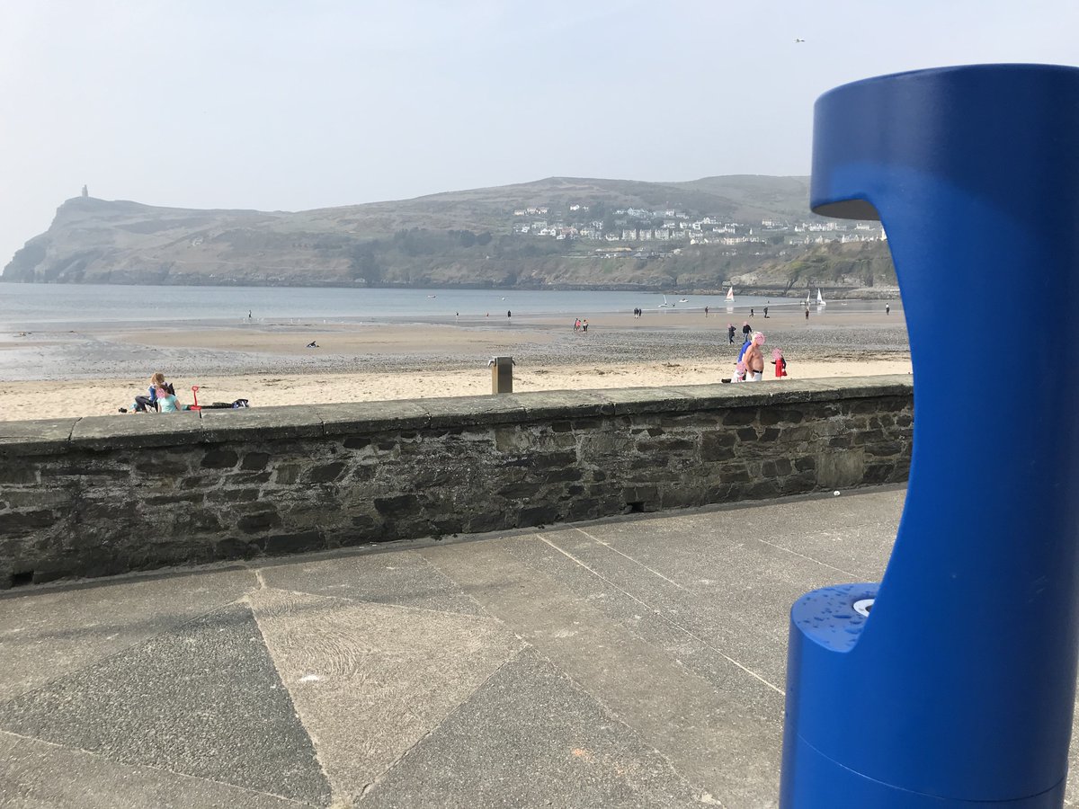 PortErinComs's tweet photo. We're pleased to confirm that the second bottle refill point has been installed on Shore Road. We had to wait to take the photo as it was already being used! This is definitely a refill point with a view..! #visitporterin #refillrevolution #refillisleofman #iom https://t.co/Ylcf0FxOXa