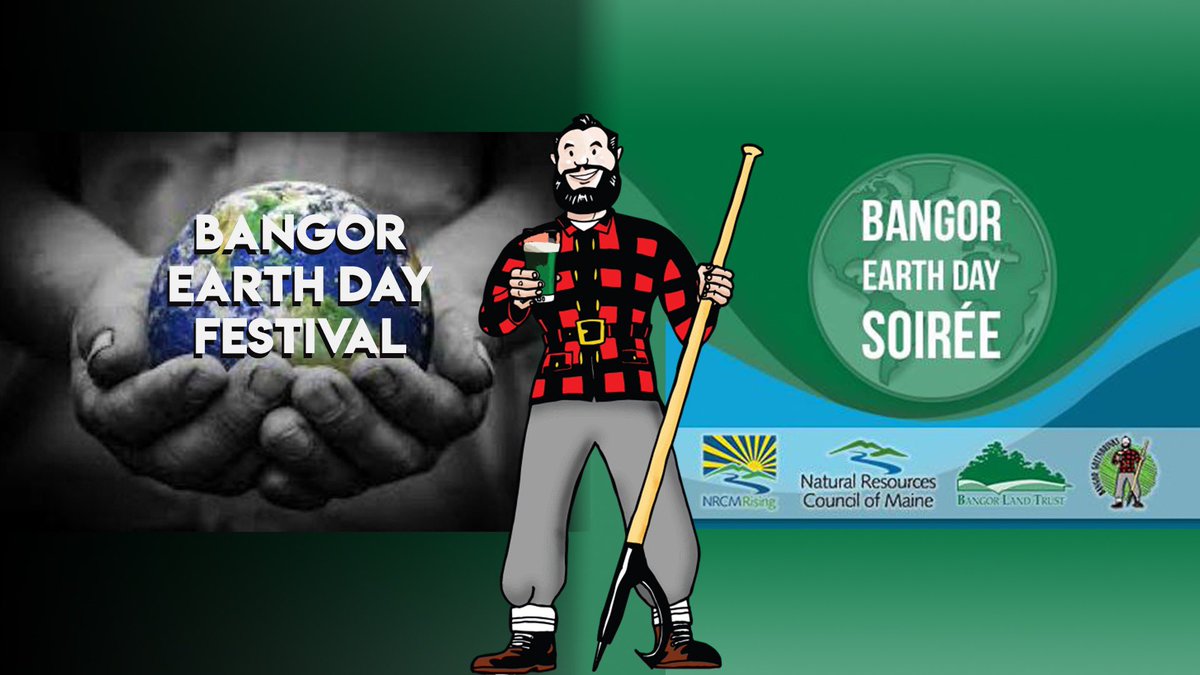 BGreendrinks's tweet image. Earth Day is soon! Join us on Saturday April 20th from 1-3pm in Pickering Square for an Earth Day Festival and/or on Monday April 22nd from 6-8pm for an Earth Dat Soireee at the @bangorlibrary with @NRCMenvironment! 🌏🌍🌎