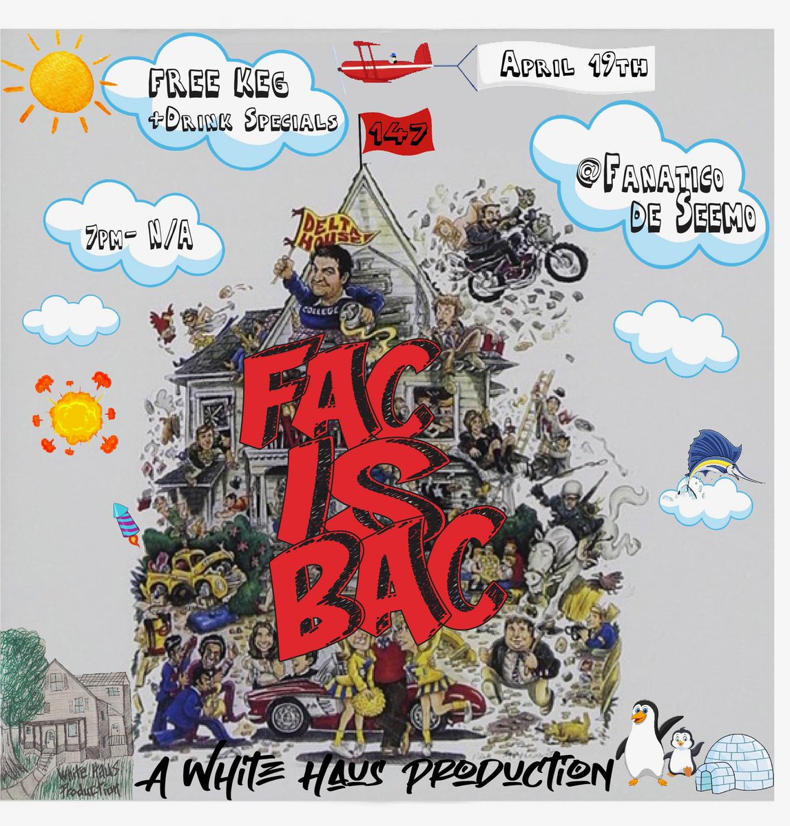 Happy founders day!! Come one, come all. Go crazy, go stupid. Friday, April 19th