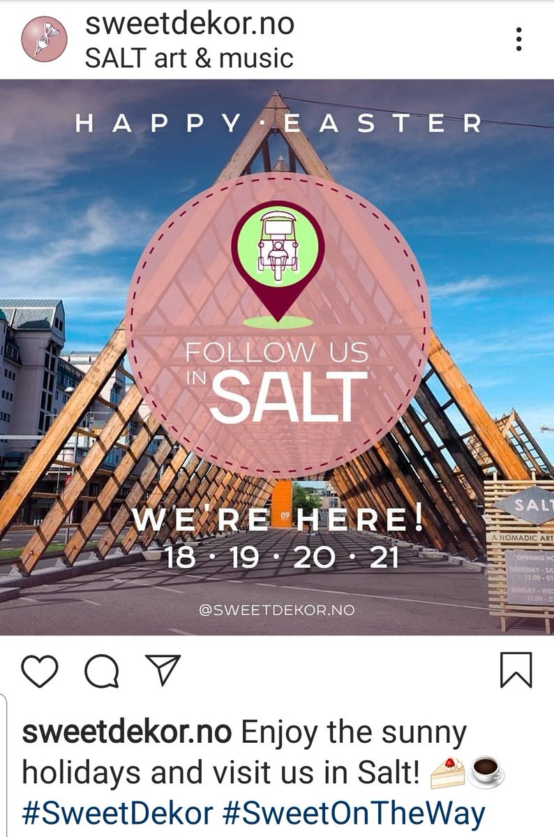 sweet_oslo's tweet photo. Celebrate Easter with us in SALT art &amp; music #SweetDekor #SweetOnTheWay https://t.co/RH7W6lhmMr