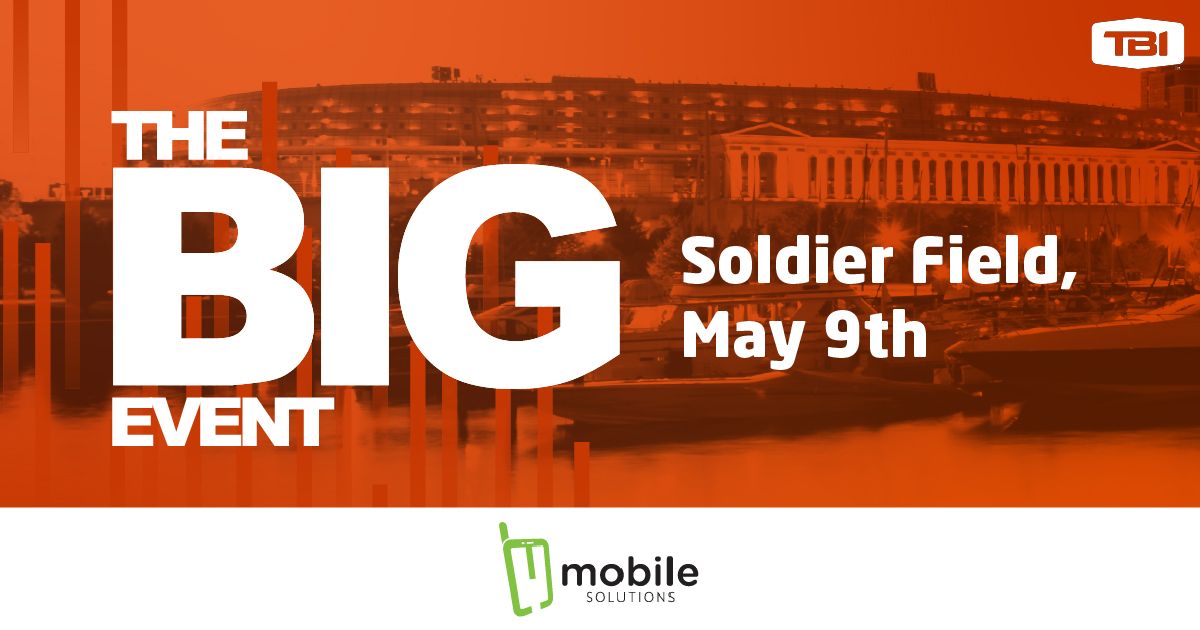 MobileSSInc's tweet photo. We’re excited to be sponsoring this year’s #TBIGEvent, which will be held at the home of Da Bears in Chicago hosted by @tbimasteragent! Register now: https://t.co/bLmTvPOx98. #TBIBacking https://t.co/Mee7HgIfbF