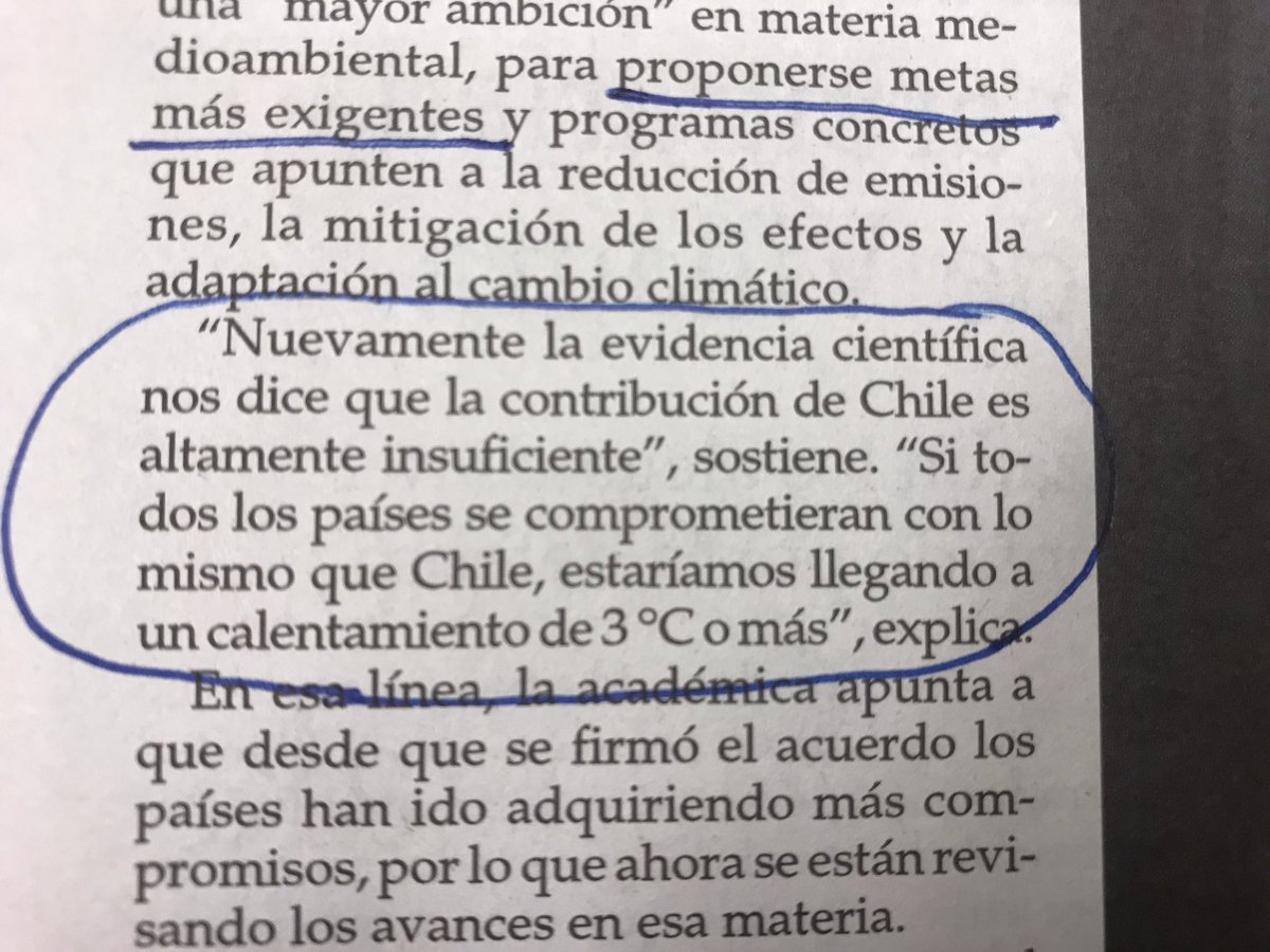 diego_ibanezc's tweet photo. Si todos los países fuesen como Chile, llegamos a un calentamiento de +3℃, cuando los compromisos del Acuerdo de Paris colocan el límite en +2℃. #COP25 @Maisa_Rojas https://t.co/yZeI0EEUXy