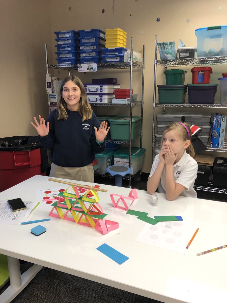 fishersu's tweet photo. Look mom no hands! #paperstructures #designthinking #WALower @WoodwardAcademy @WAPresident https://t.co/iHSQgeMfmO