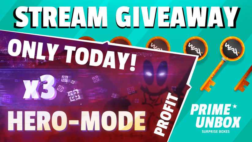 PhibbiX's tweet photo. 🎁7.5$  STREAM GIVEAWAY 🎁 

💎3x  WAX KEYS 💎 

✅Follow @PRIMEUNBOX + @PhibbiX 
✅RT + LIKE
✅TAG 2 FRIENDS
✅MUST BE INSTREAM and FOLLOWED  -> https://t.co/R9qeFjTnbz                                                  
#waxonstream
#vgo #vgogiveaway 
 @wax_io @VGO_gg https://t.co/mTPnVWm6DD