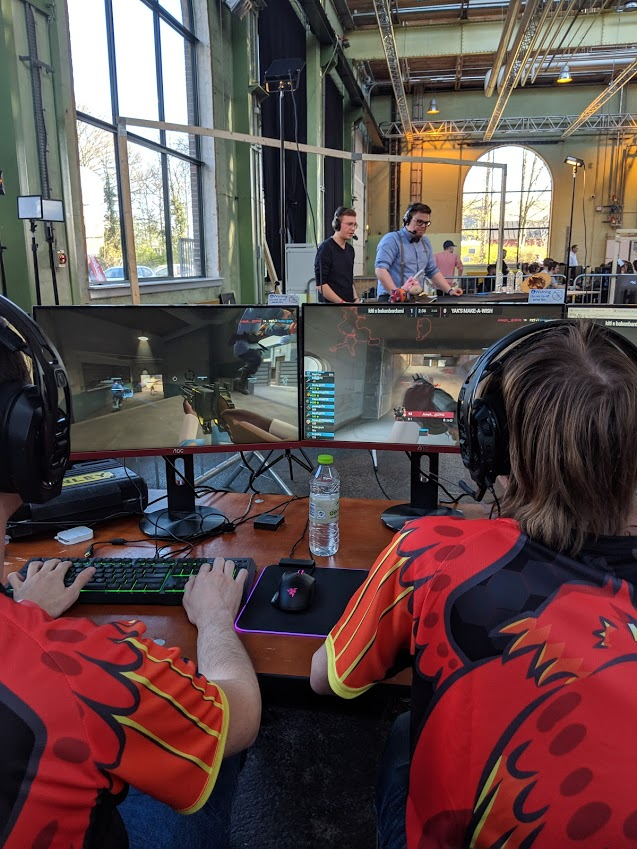 PhoenixRedEU's tweet photo. Behind the scenes; our phoenix team spreading their wings @copenhagengames 
#CPHGames19 https://t.co/xqYBREndGc