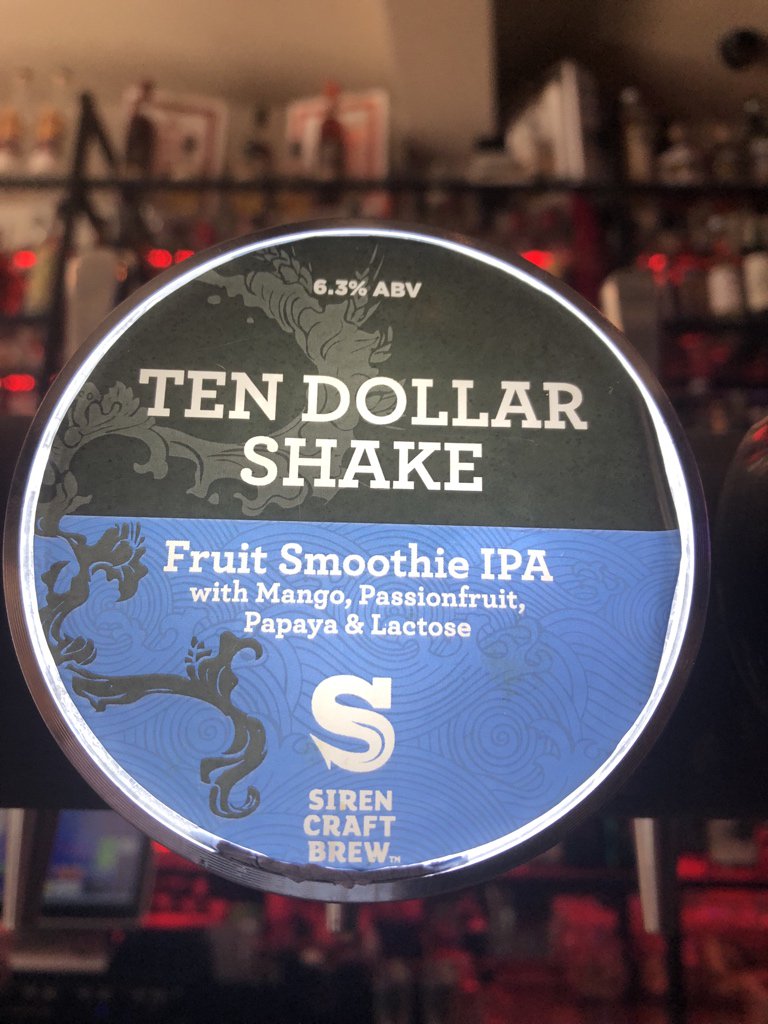 lincolnpubman's tweet photo. Iโm sorry Mr Travolta but I bet this Ten Dollar Shake is a lot better than a five dollar shake.
OTB @StraitandNarro this wonderful Fruit Smoothie IPA 6.3% from @SirenCraftBrew
Mango, passionfruit, papaya & lactose.
#fruittastic https://t.co/gRpNPRkVYC