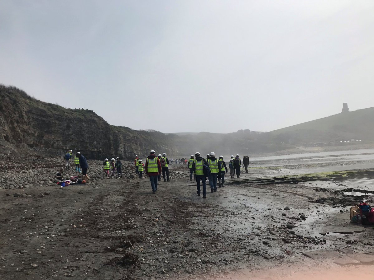 TEC_Kimmeridge's tweet image. We found some great finds on our bay tour yesterday including a fossil fish &amp;amp; fossilised cuttlefish! The group thoroughly enjoyed finding their own fossils with Steve, who was able to explain the stories behind his finds in the locality #fossils #storiesofdeeptime #fossilwalk 🌊