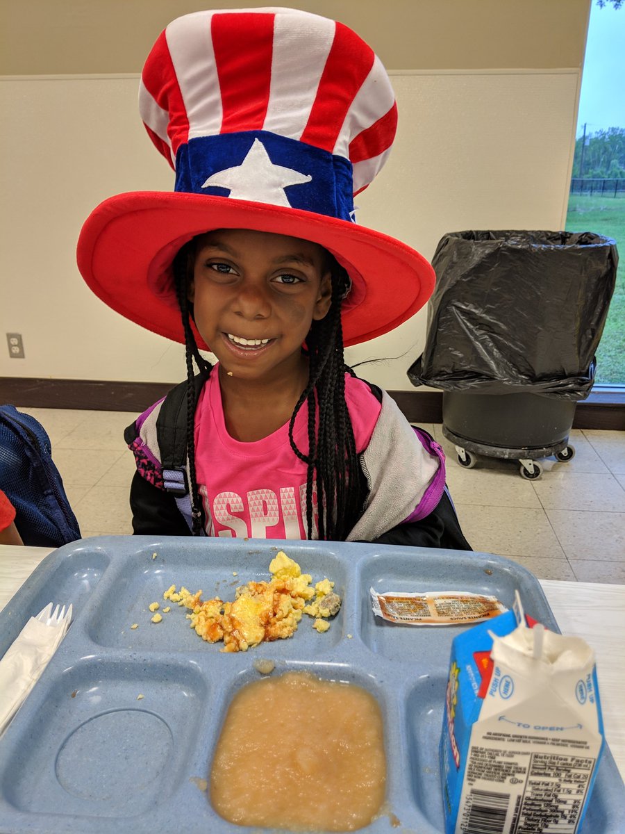 Sam knows the importance of a healthy breakfast to start the day! Thank you @BISDFood for fueling up the youngest @BrenhamISD learners at @BrenhamEclc! #road2nspra #schoolpr #k12prchat #k12pr #IChooseBrenham