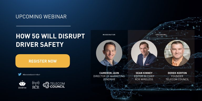 SV_IOT's tweet image. Last chance to register for @Zendrive Webinar – How 5G will Disrupt Driver Safety. bit.ly/5G-Disruption-…  #SafetyAnd5G #DataInSafetyOut #5GDisruption