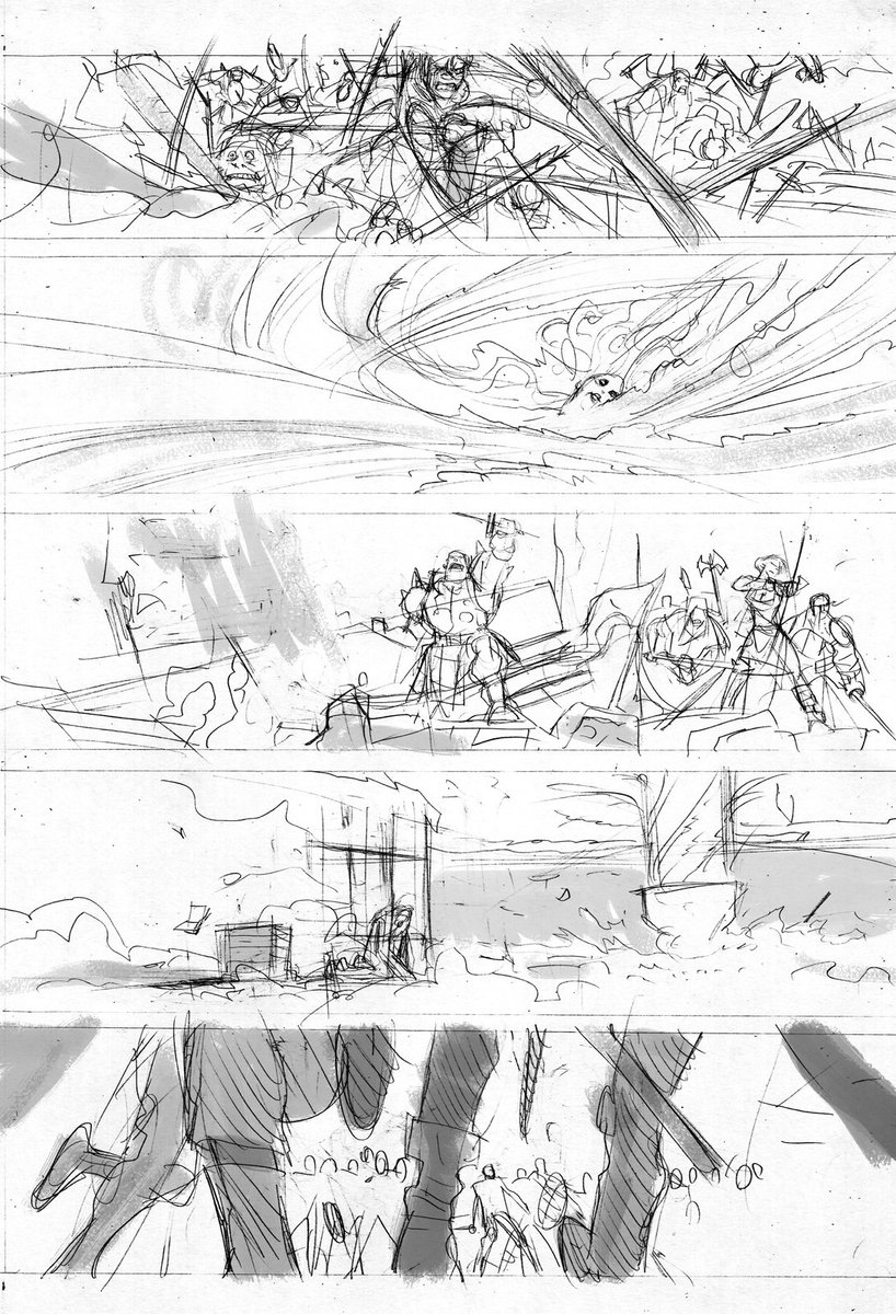 From layout to finished page (Coda issue 10) #coda #comics #fantasy @boomstudios