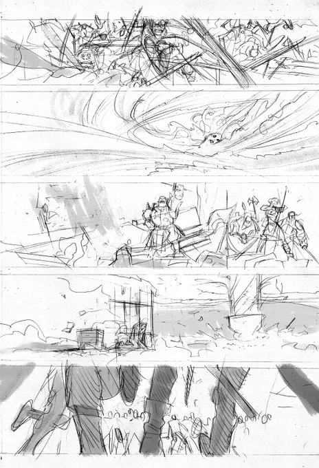 From layout to finished page (Coda issue 10) #coda #comics #fantasy @boomstudios 