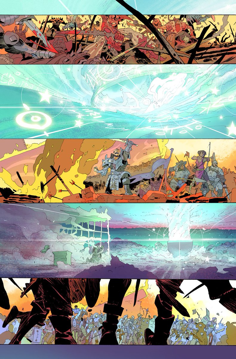 From layout to finished page (Coda issue 10) #coda #comics #fantasy @boomstudios