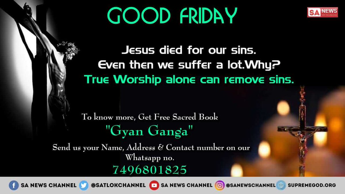 SatlokAshramPb's tweet photo. Special offer today #EasterMonday
Free Gyan Ganga book #quote
#KarnatakaPolls https://t.co/pPUh1g6B3U