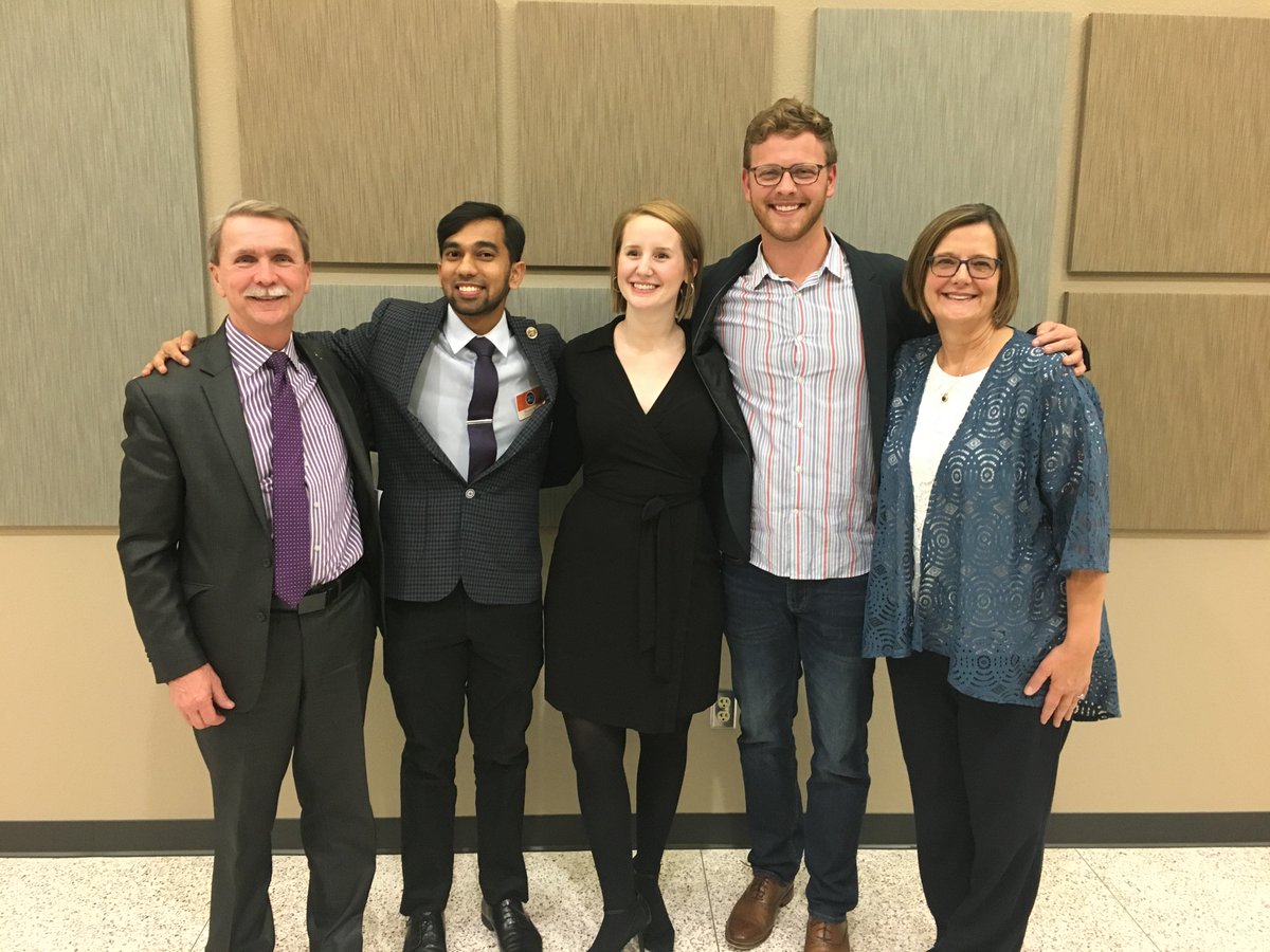 UNI_JPEC's tweet photo. Here is a #ThrowbackThursday post for you all! This was taken last fall at the 20 under 40 awards...THREE past students were awarded. https://t.co/FH5Zn7lHhI