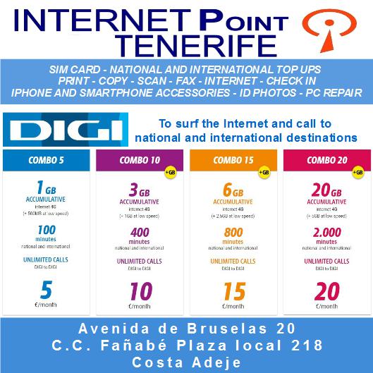 internetcafe_xU's tweet photo. NEW COMBO!!!
More GB, SAME price!

AND EVERYTHING WITH THE DIGI STYLE
#WhatYouSeeIsWhatYouGet #TrueWithoutTricks

#simcardtenerife #prepaid #prepago #topup #recarga #tenerife #costaadeje #playafañabe

@ipoint_tenerife 
C.C. Fañabe Plaza - loc. 218
Av. de Bruselas 20 - Costa Adeje https://t.co/hrCSIIFSG3