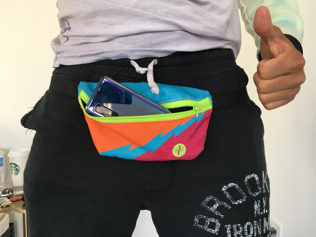 i dropped my Galaxy Fold yesterday.  out of an abundance of caution i have decided to no longer put my $2,000 glass and metal folding phone in my pockets but to wear this sturdy fanny pack (that's bum bag for the brits) to ensure no more accidental pocket slip outs.  thank you.