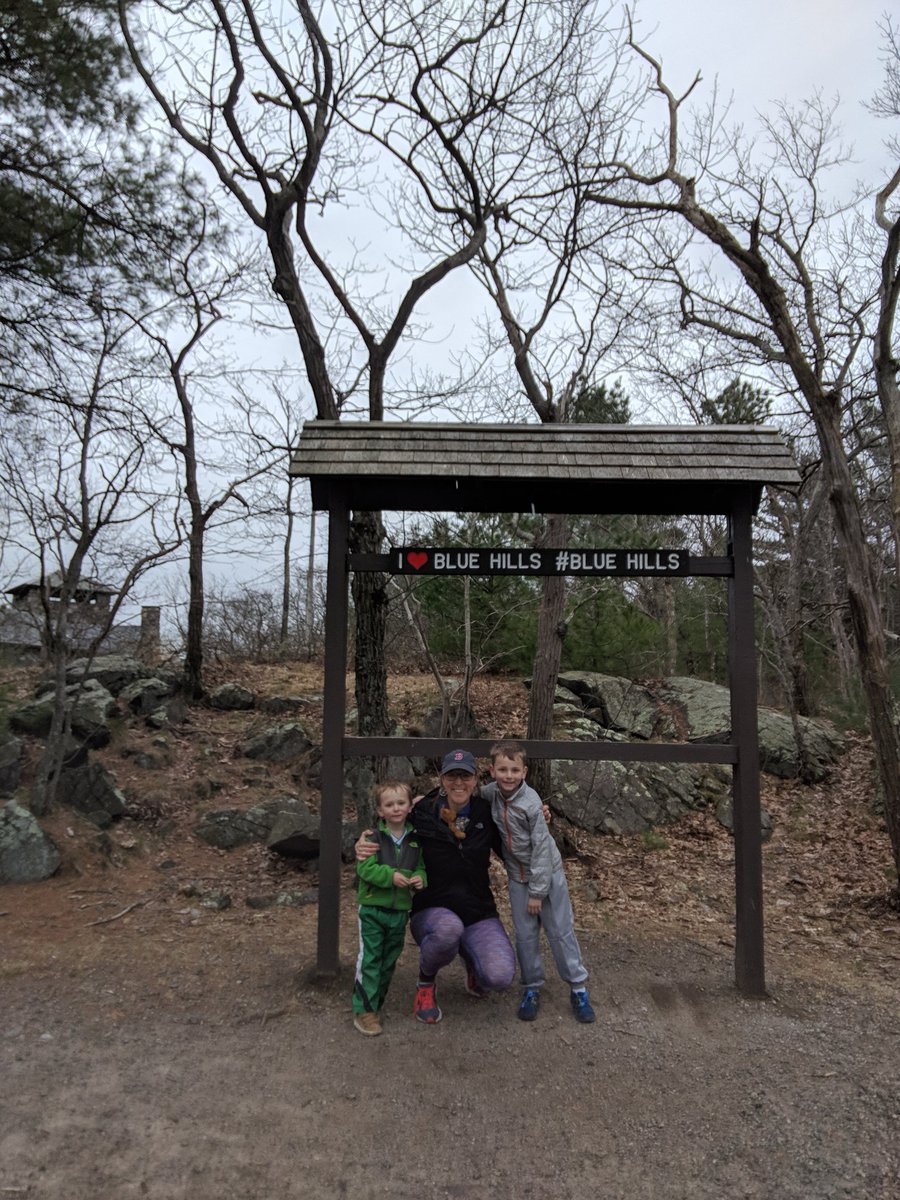 cecphd's tweet photo. #easterbreak #aprilvacationweek hike with my two best little dudes. And their 2 stuffies. πππ #bluehills #weatherproof #theapplesdontfalltoofarfromthetree https://t.co/MIGU2pt9gZ