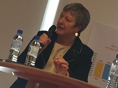 VLeBoulanger's tweet photo. Chez @orange, nous sommes convaincus que l’apprentissage sera au cœur de la société du 21e siècle et que l’#innovation RH constitue l’une des clés de l’employabilité permanente. Un vrai plaisir d’échanger sur la guerre des talents du numérique lors du #HRInnovationLab. #OBSummit https://t.co/A7ii5vjHEQ