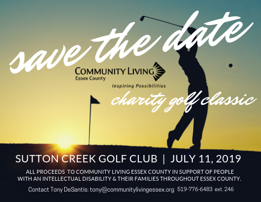 Have you registered for our 29th Annual Charity Golf Classic? Visit our website to register today! Tournament takes place on July 11 at <a href="/suttoncreekgolf/">Sutton Creek Golf</a>.
Show your support by providing a sponsorship. Contact tony@communitylivingessex.org for info.
bit.ly/2I39ngp