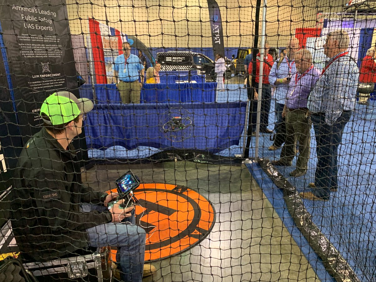 NO ONE puts Jake in a corner. But, we'll put him in a flight cage to showcase the @fly_ability Elios any day. We're live at Day Two of #EMAG in Savannah, GA!