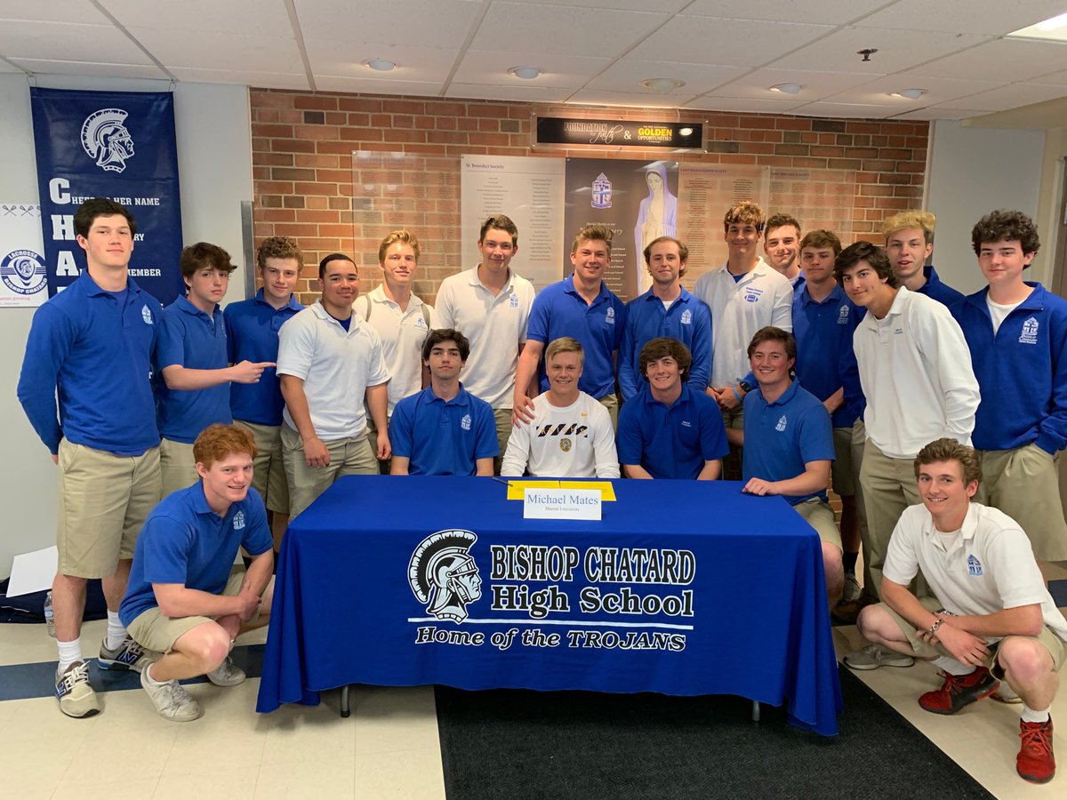 BCHSAthletics's tweet photo. Congrats to Michael Mates &amp; his family for his signing to play Baseball at Marian University!  Excellent!! https://t.co/ZjlZtfb8ZW