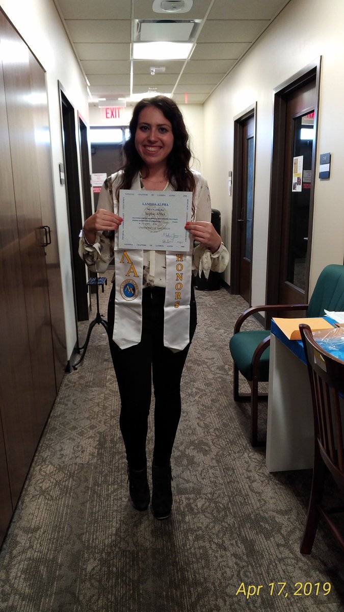 Yesterday there was a get together in Anthro to acknowledge Sophie Abber,  Anthro major, graduating senior &amp; Lambda Alpha honoree.