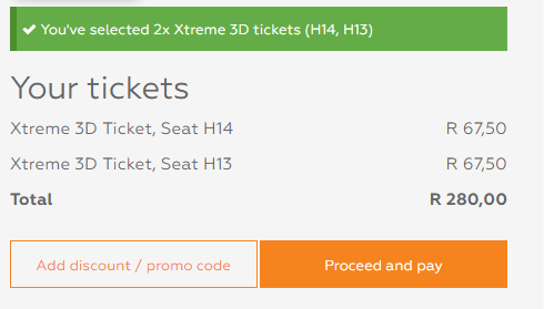 Babelall's tweet photo. @numetro I think there's something wrong with your online booking system.  When I book they tell me the tickets are R67-50 each, but the total is double that!
#mathfail  (tried booking at Menlyn) https://t.co/RaXa0Rjkuh