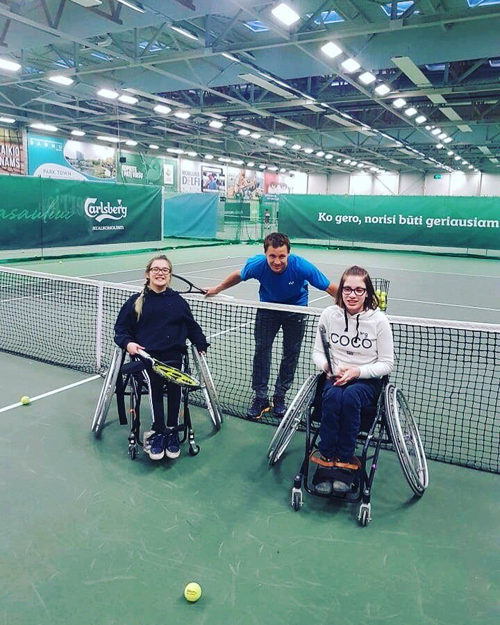 berankisr's tweet photo. Short holidays in Lithuania🏡 A few days without tennis but recovering with physio and doing fitness🎾 🏋🏼♀
Had a good time with girls in the wheelchair tennis training 😉👍🏼
#lithuanianwheelchairtennisclub #yonex #sebarena #shortholidays #lithuania #wheelchairtennis #tennis https://t.co/a4kIQR5uAo
