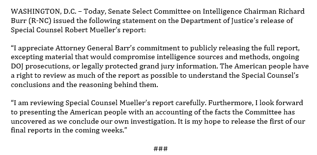 SenatorBurr's tweet photo. https://t.co/kHrLbJLyNt