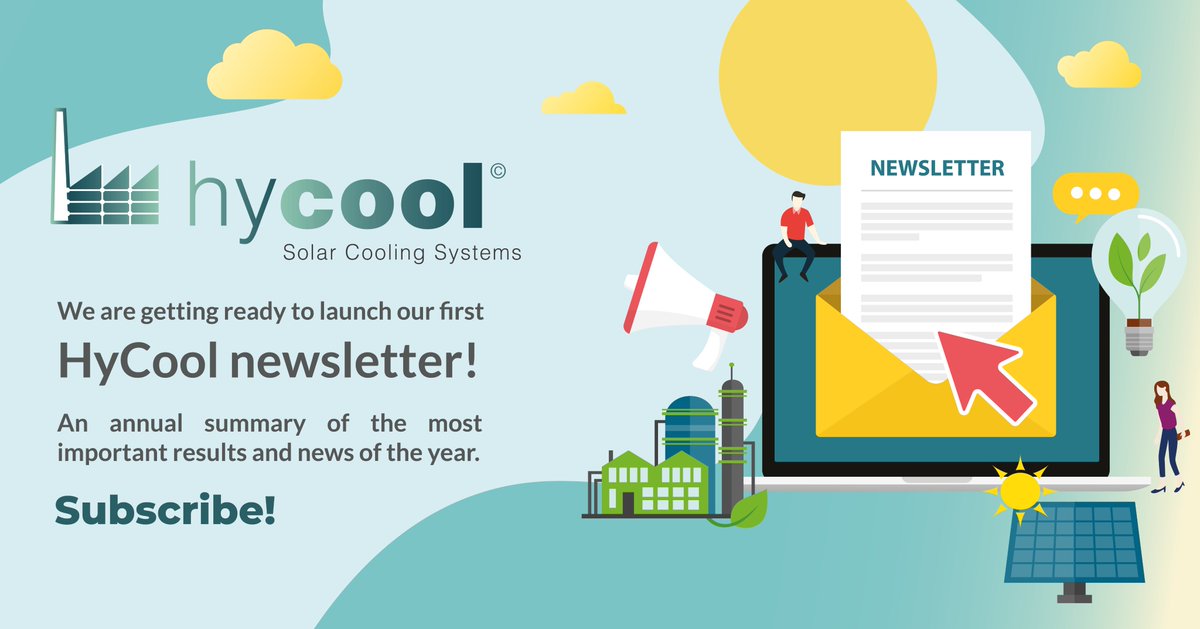HycoolEU's tweet photo. We will soon be 1⃣ year old! To finalize and celebrate this first milestone of the #HyCool project, we will launch our first #newsletter, with the most relevant news, results and events.
Don't forget to sign up here ⇢ https://t.co/dE0MajLLxE https://t.co/uFTxswXUs2