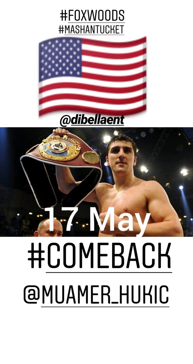 Edd_H1's tweet photo. @Marco_Huck  #COMEBACK #17may 🇺🇲👊🥊 https://t.co/PvUOIPgTmw