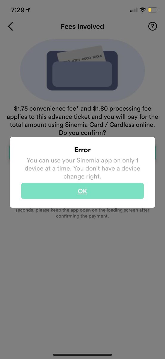 hanuman401's tweet photo. Again again and again
1)When I select a movie it just spins
2)Asked me to update my app when i was on latest version 
3)Got error “You can use your sinemia app only on 1 device”
4)An unexpected error occurred at cinema’s ticketing service
5)Now back to movie spin 

NONE working!! https://t.co/KIB2RFvnaf