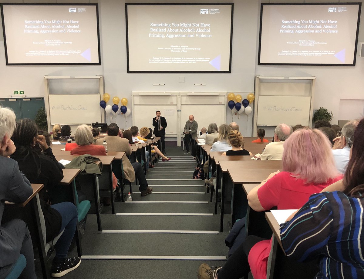 Hales_Samuel's tweet photo. A great afternoon that included four great “bitesize” talks on forensic psychological perspectives of violence from @core_fp staff. #ProfWoodGangs #COREFP @KentPsychology @UniKent https://t.co/NNTsCt9ySa