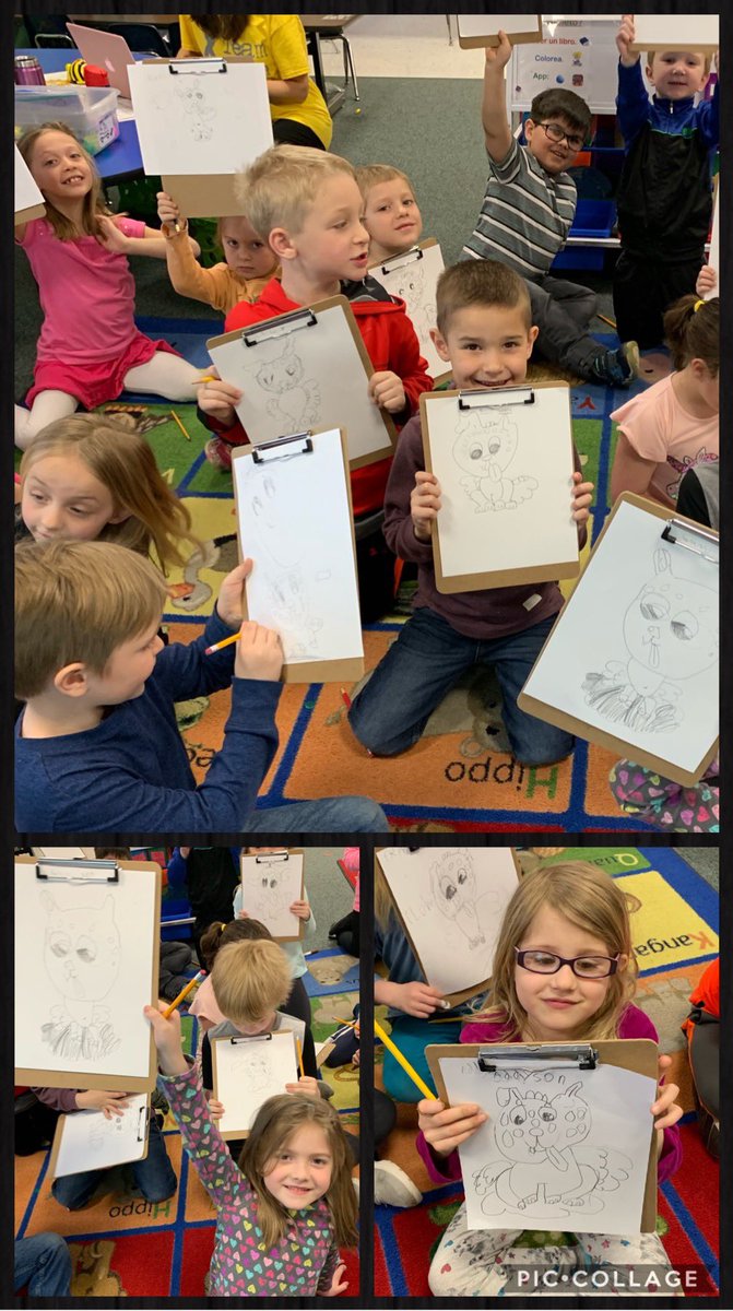 Learned how to draw Dante from Coco in kindergarten today as part of our Alebrije unit!  #RaiderEWL #RaiderStrong <a href="/PCSD_LN/">Lannoye Elementary</a> @KDGHoverson