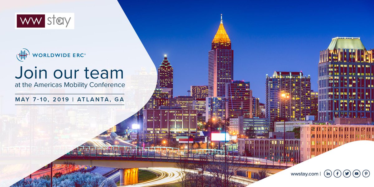 WWStay's tweet photo. Headed to Atlanta for the @WorldwideERC Americas Mobility Conference next month? Don’t miss the chance to meet with our team – schedule an appointment here: https://t.co/U2l3tGvkee https://t.co/v1joT36Qaa